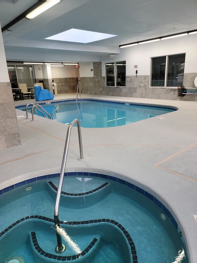 Shared indoor hot tub