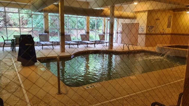 Shared indoor hot tub