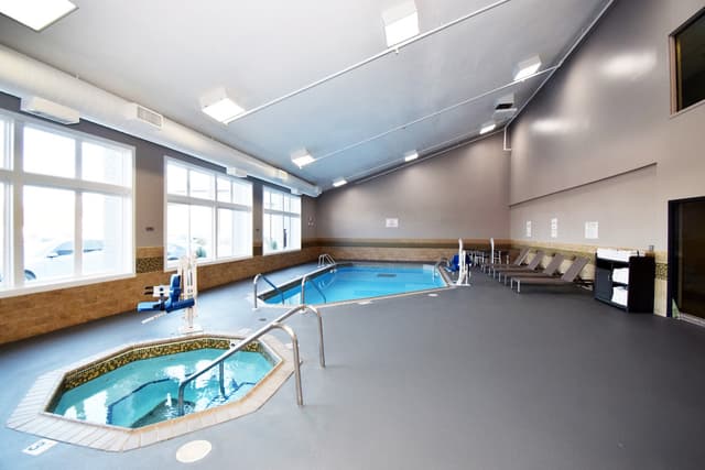 Shared indoor hot tub