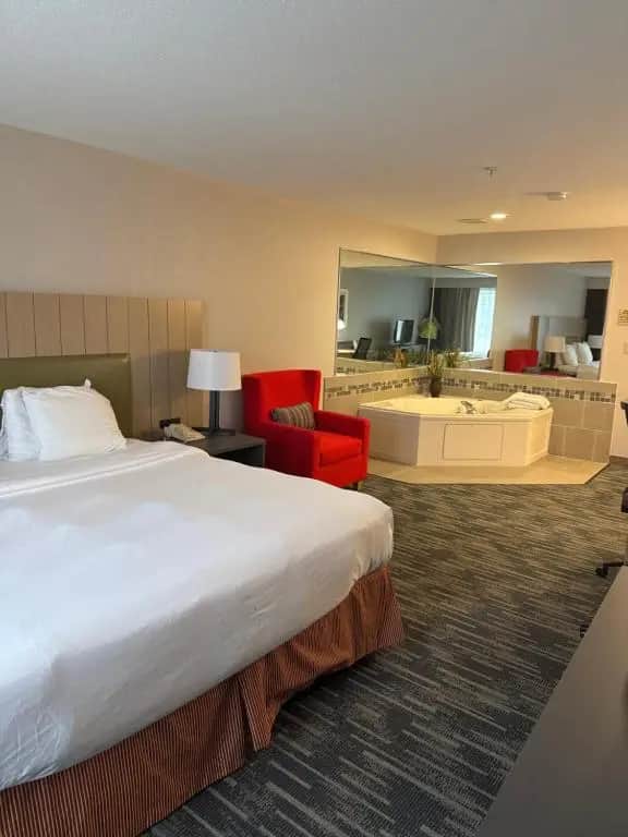Private in-room jacuzzi in the King Suite with Whirlpool - Non-Smoking at Country Inn & Suites by Radisson, Elgin, IL