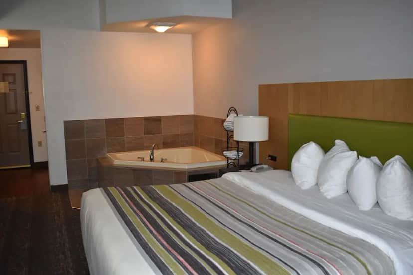 Private in-room jacuzzi tub in the Studio Suite, 1 King Bed, Non Smoking, Jetted Tub at Country Inn & Suites by Radisson, Hagerstown, MD