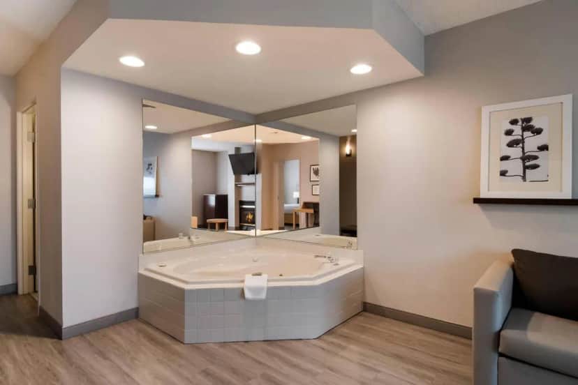 Private in-room jacuzzi in the KING BED-WHIRLPOOL SUITE-NON SMOKING at Country Inn & Suites by Radisson, Harrisburg Northeast (Hershey), PA