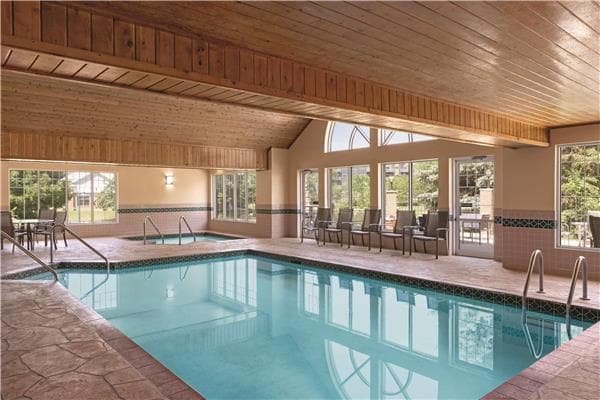 Shared indoor hot tub