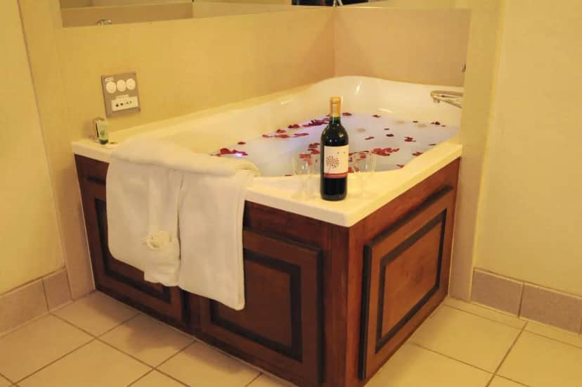 Private in-room jacuzzi tub in the King Room with Spa Bath at Country Inn - Ontario