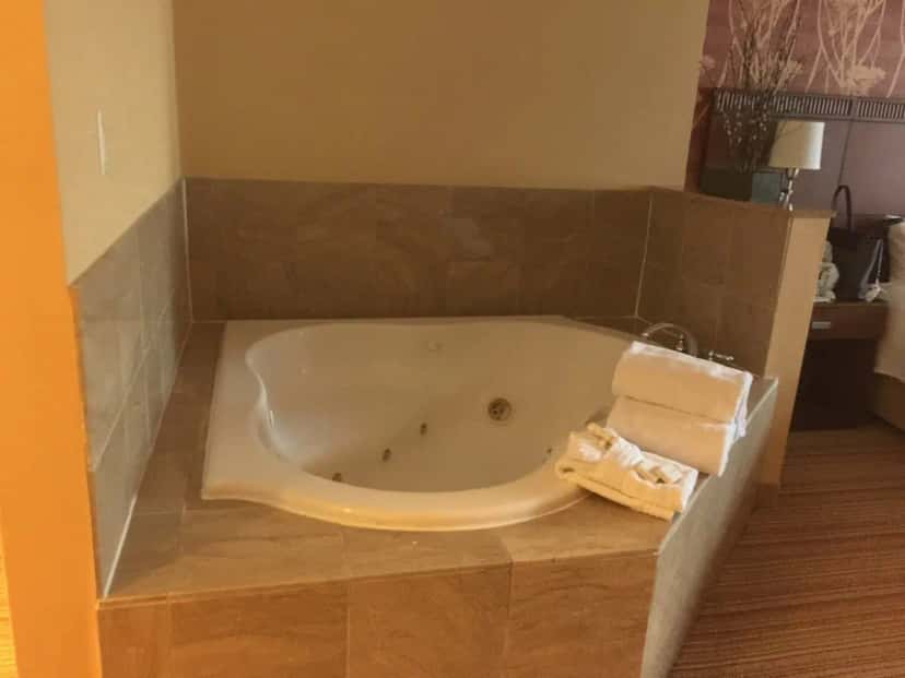 In-room hot tub at Courtyard by Marriott Stamford Downtown in Stamford, CT