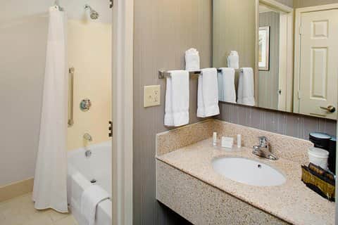 Private in-room jacuzzi tub at Courtyard Durham Near Duke University/Downtown