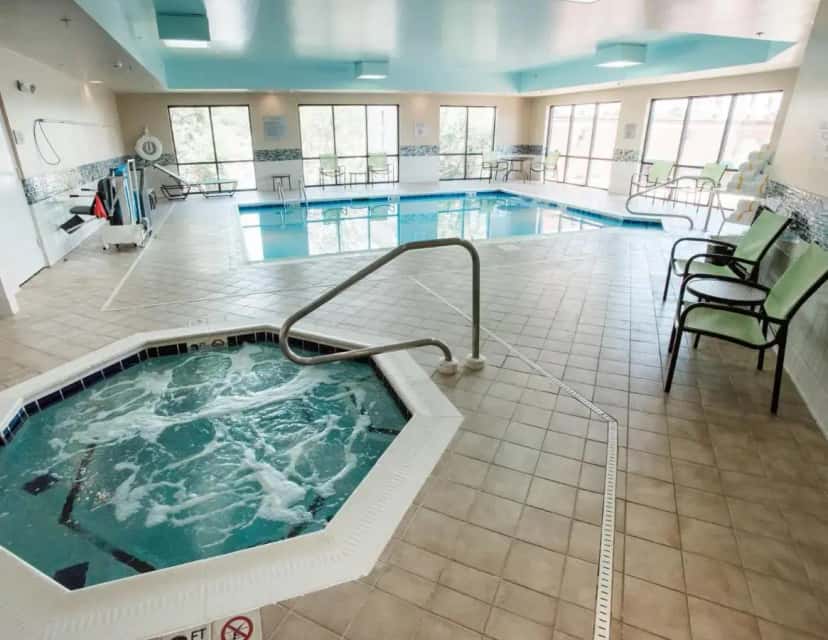 In-room hot tub at Courtyard Hickory in Hickory, NC