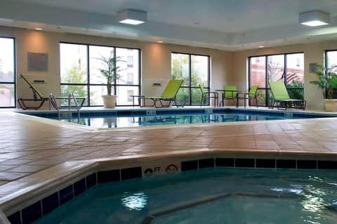 Shared indoor hot tub at Courtyard Hickory