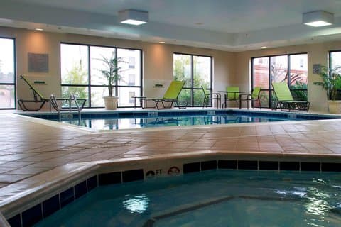 Shared indoor hot tub