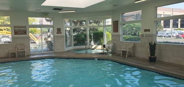 Shared indoor hot tub