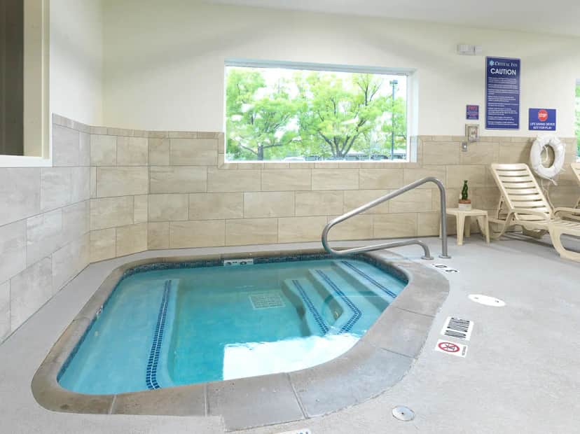 Shared indoor hot tub at Crystal Inn Hotel & Suites West Valley City