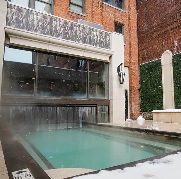 Private outdoor hot tub at Curtiss Hotel, Ascend Hotel Collection