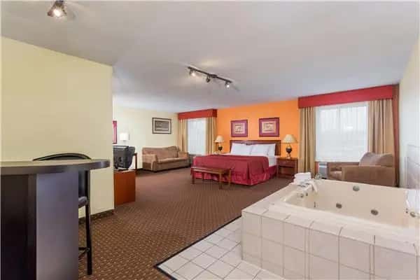 Private in-room hot tub