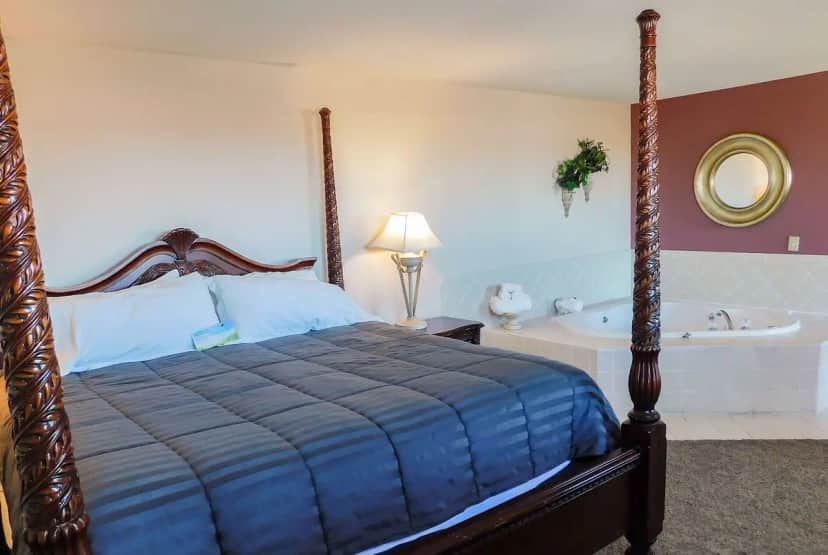 Private in-room jacuzzi at Days Inn & Suites by Wyndham Pocahontas