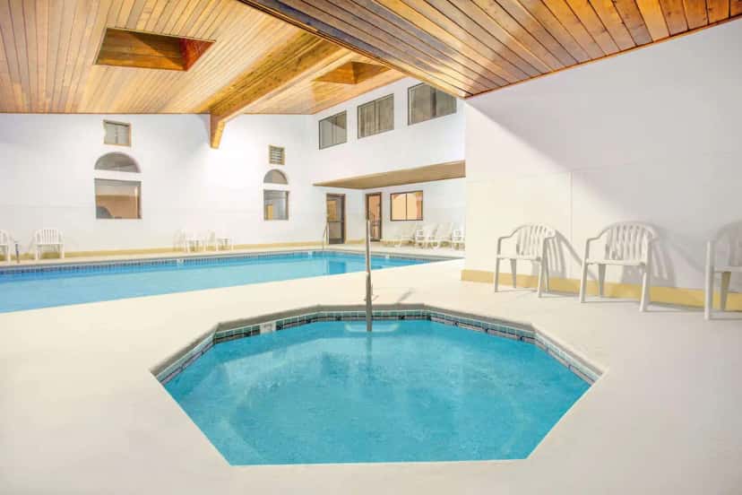 Shared indoor hot tub at Days Inn & Suites by Wyndham Red Rock-Gallup in Gallup, NM