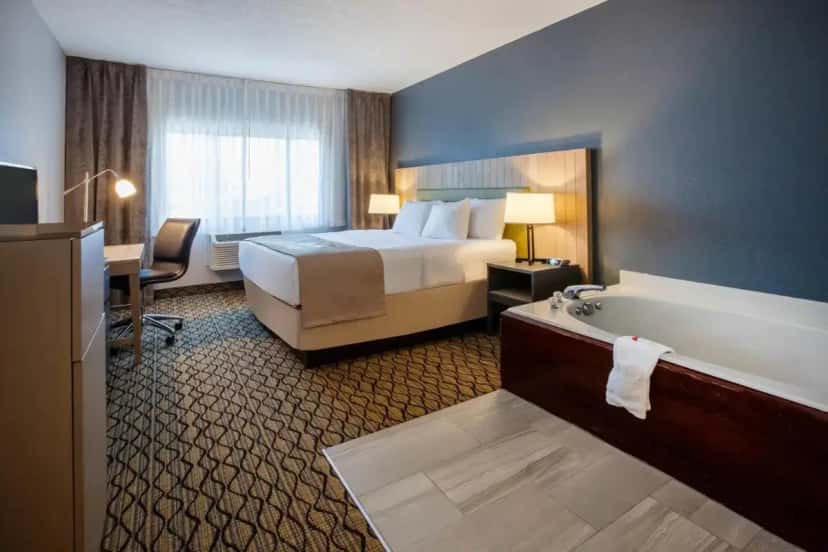 Deep soaking tub at Days Inn & Suites by Wyndham Rochester Hills MI in Rochester Hills, MI