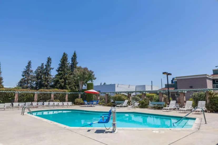 In-room hot tub at Days Inn & Suites by Wyndham Sunnyvale in Sunnyvale, CA