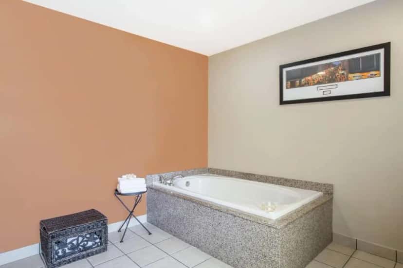 In-room jacuzzi tub at Days Inn & Suites by Wyndham Thibodaux in Thibodaux, LA