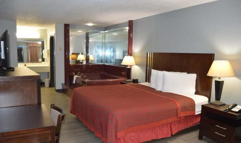 In-room hot tub at Days Inn & Suites by Wyndham Winnie in Winnie, TX