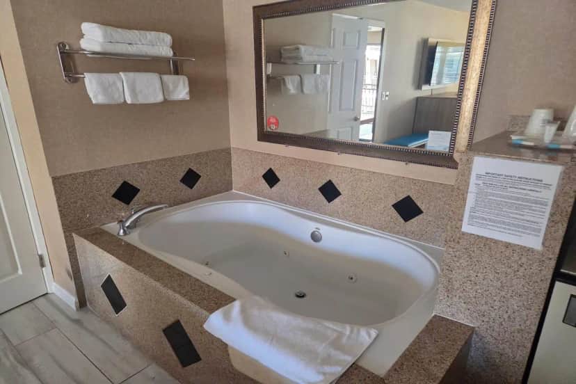 Private in-room jacuzzi tub at Days Inn by Wyndham Alhambra CA