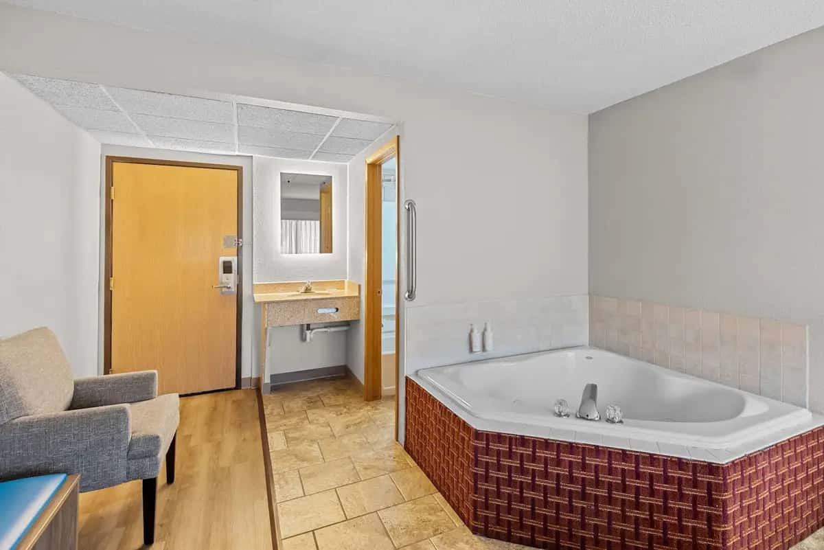 Deep soaking bathtub at Days Inn by Wyndham Ames
