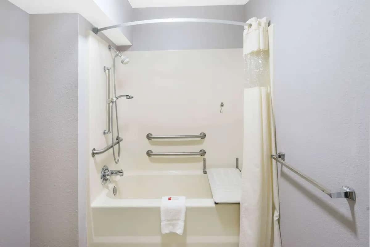 Private in-room jacuzzi tub at Days Inn by Wyndham Asheville Downtown North