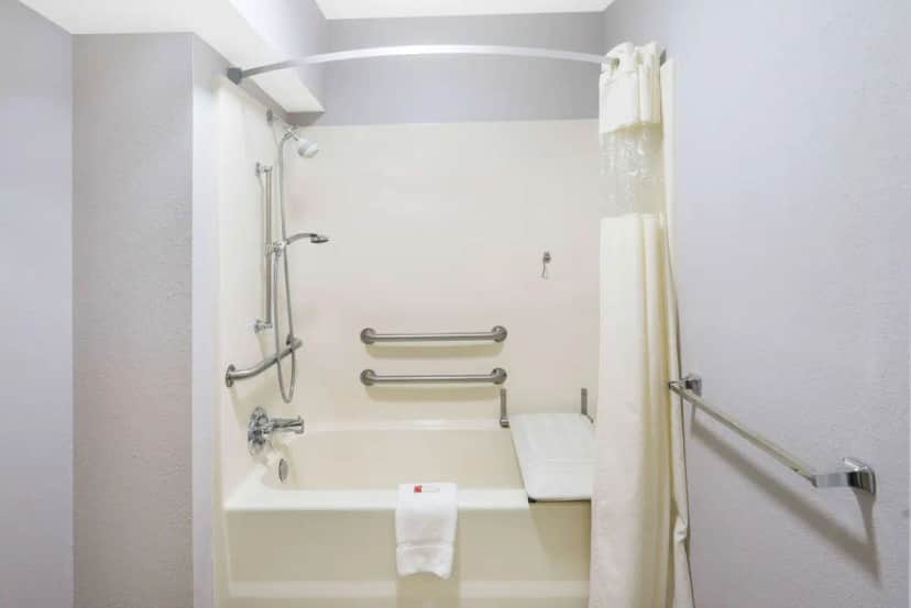 Private in-room jacuzzi tub at Days Inn by Wyndham Asheville Downtown North