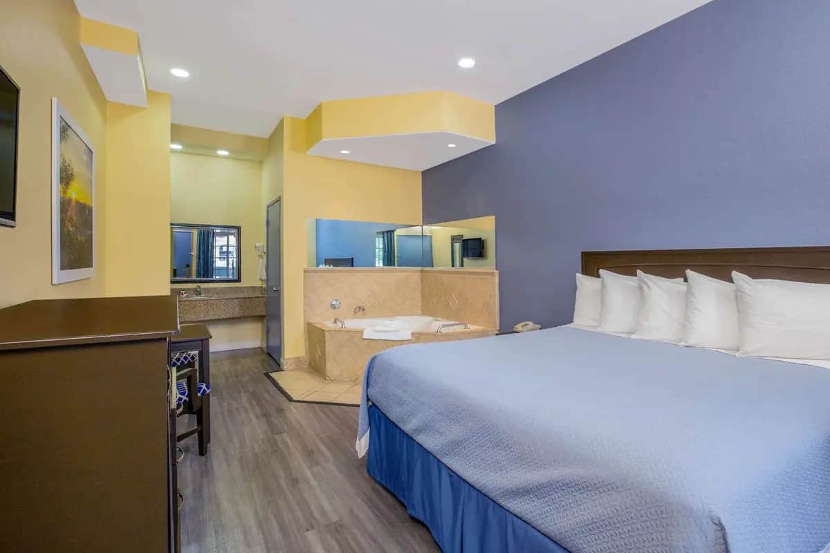 Private in-room jacuzzi at Days Inn by Wyndham Banning Casino/Outlet Mall
