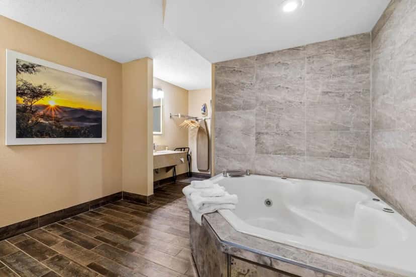 In-room hot tub at Days Inn by Wyndham Black River Falls in Black River Falls, WI
