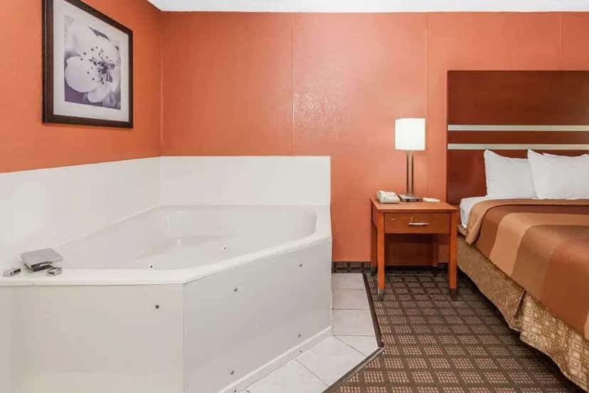 In-room hot tub at Days Inn by Wyndham Dalton in Dalton, GA