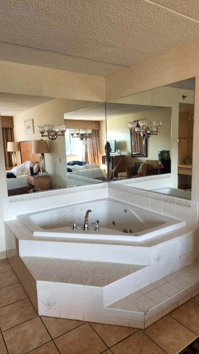 In-room hot tub at Days Inn by Wyndham Gettysburg in Gettysburg, PA