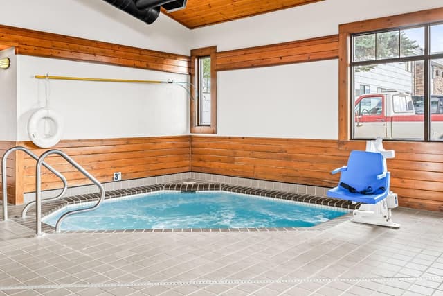 Shared indoor hot tub