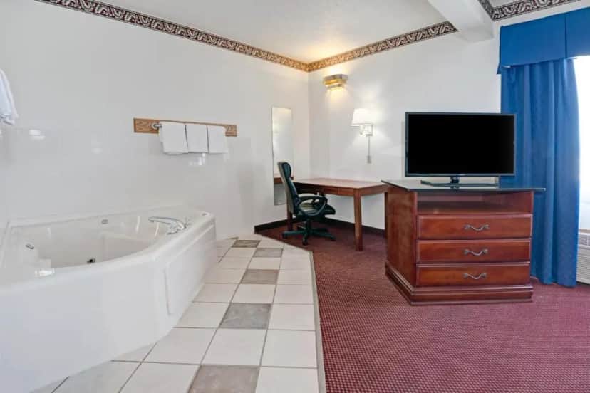 Private in-room jacuzzi tub in the King Suite - Non-Smoking at Days Inn by Wyndham Laramie