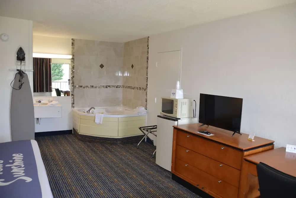 In-room hot tub at Days Inn by Wyndham Luray Shenandoah in Luray, VA
