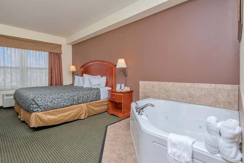 In-room hot tub at Days Inn by Wyndham Manitou Springs in Manitou Springs, CO