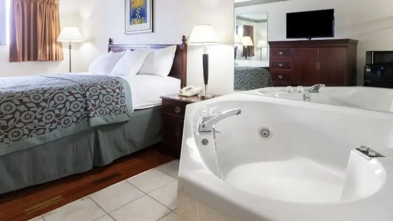 In-room hot tub at Days Inn by Wyndham Maumee/Toledo in Maumee, OH