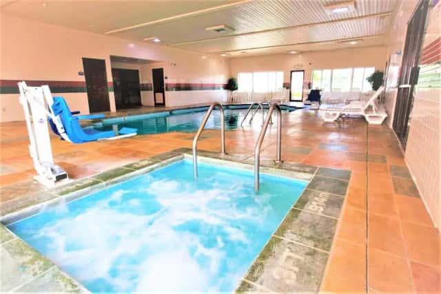 Private in-room hot tub at Days Inn By Wyndham Milan Sandusky South