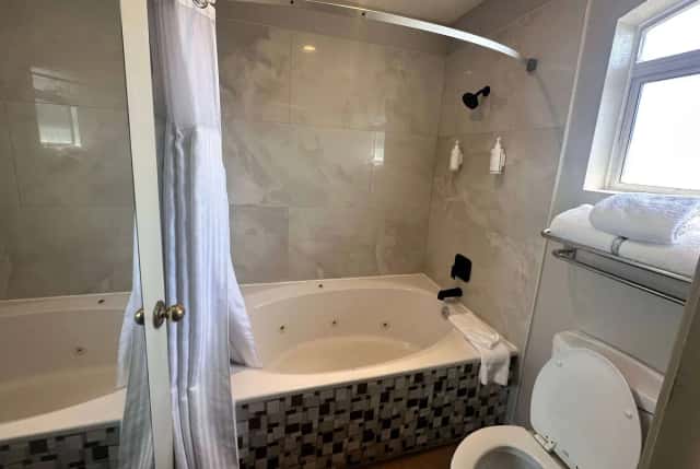Private in-room hot tub