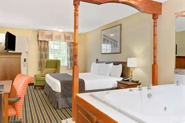 In-room hot tub at Days Inn by Wyndham Towson in Towson, MD