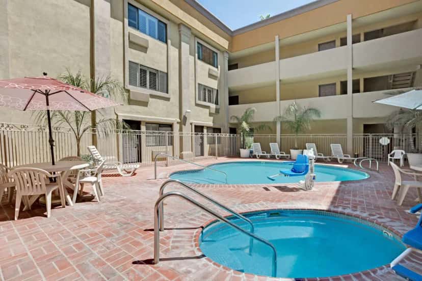 In-room hot tub at Days Inn by Wyndham West Covina in West Covina, CA