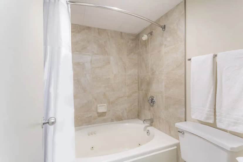 Private in-room jacuzzi tub at Days Inn by Wyndham Winston Salem North