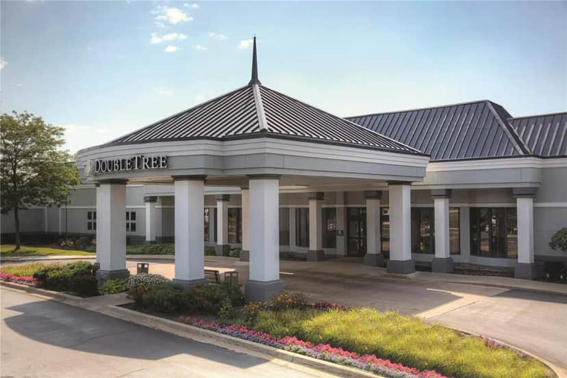 Private in-room jacuzzi at DoubleTree by Hilton Detroit Novi