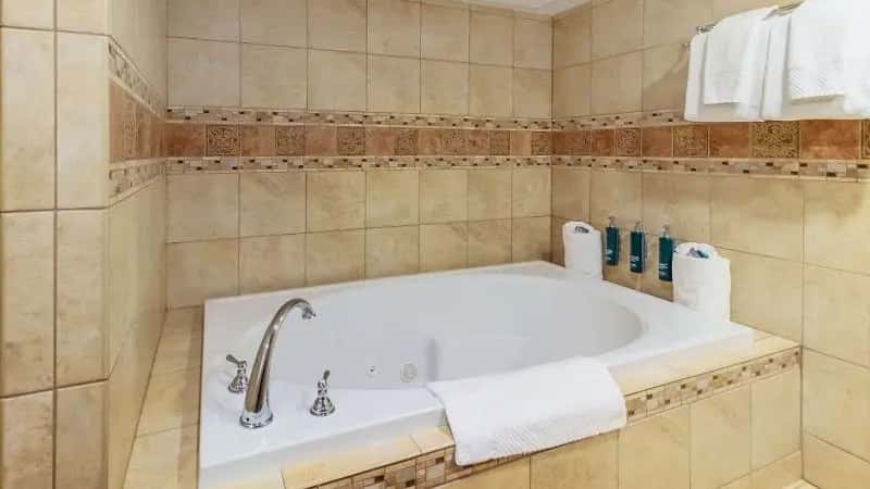 In-room hot tub at DoubleTree by Hilton Hotel Lawrence in Lawrence, KS