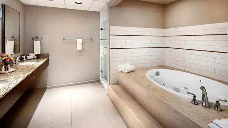 In-room hot tub at Doubletree By Hilton Hotel Ontario Airport in Ontario, CA