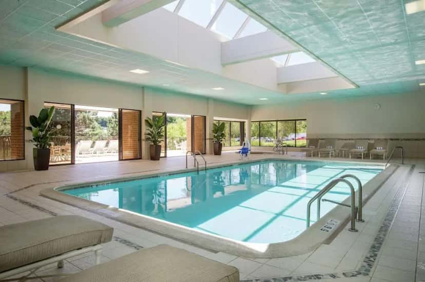 In-room hot tub at DoubleTree by Hilton Lisle Naperville in Lisle, IL