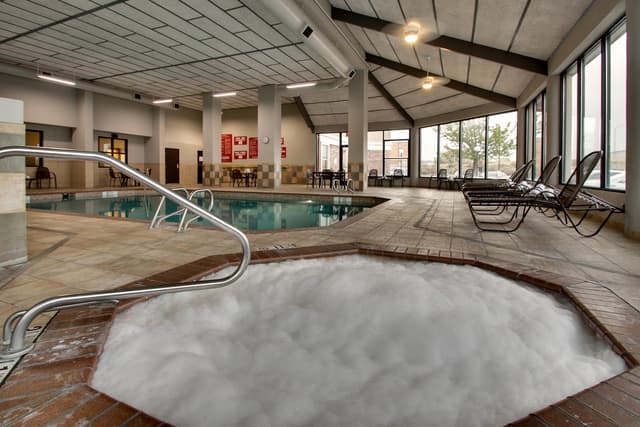 Shared indoor hot tub