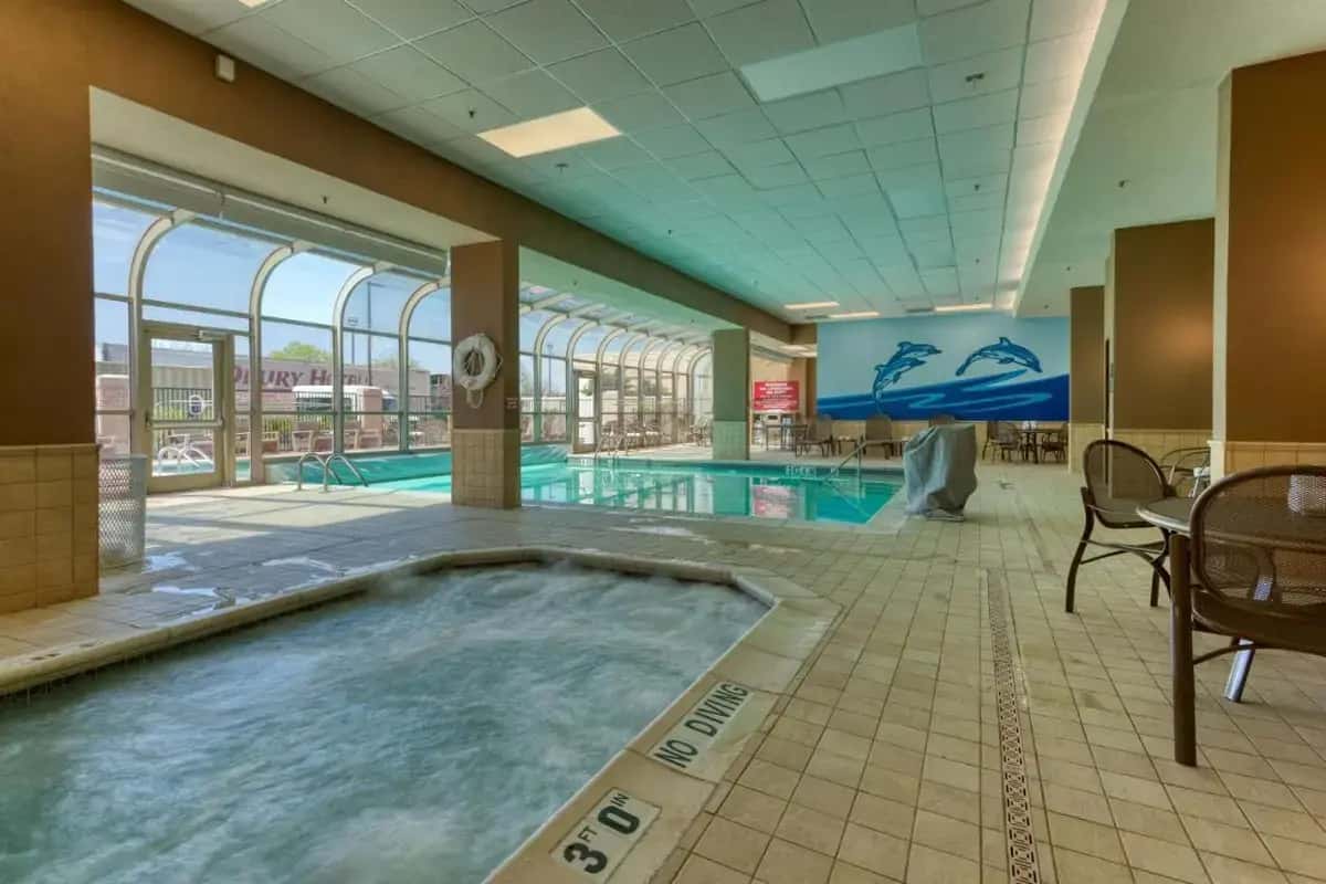 In-room hot tub at Drury Plaza Hotel St. Louis Chesterfield in Chesterfield, MO