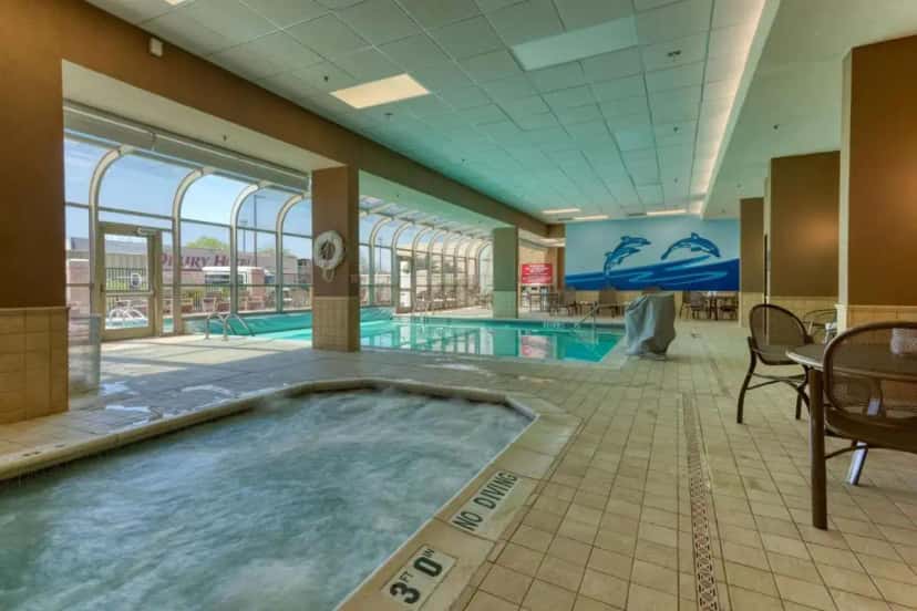 In-room hot tub at Drury Plaza Hotel St. Louis Chesterfield in Chesterfield, MO