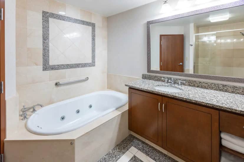 Private in-room jacuzzi tub at Drury Plaza Hotel St. Louis Chesterfield