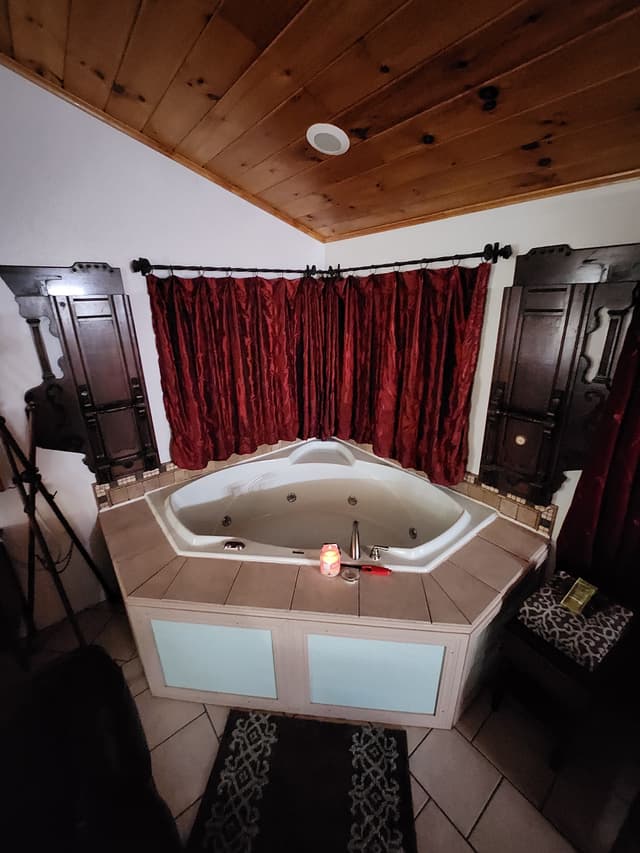 Private in-room hot tub